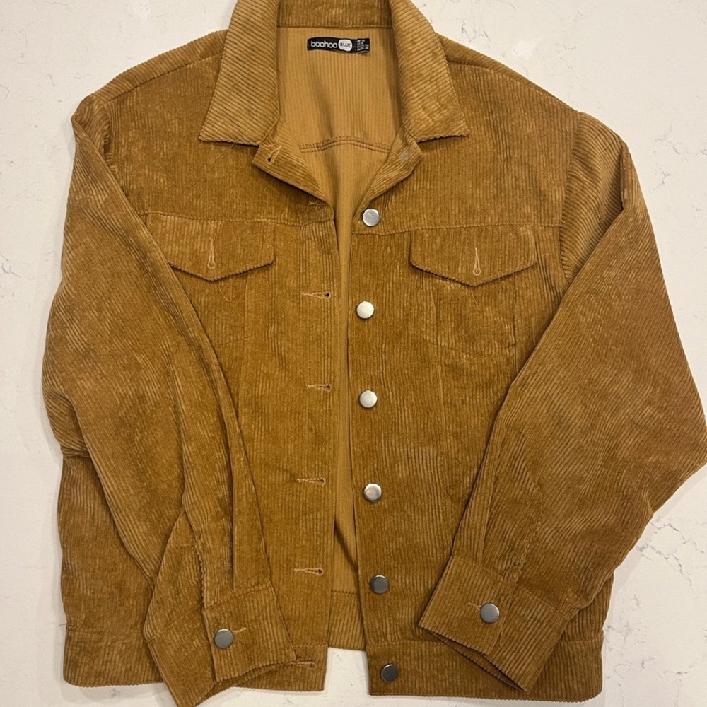 Tan Corduroy Shacket